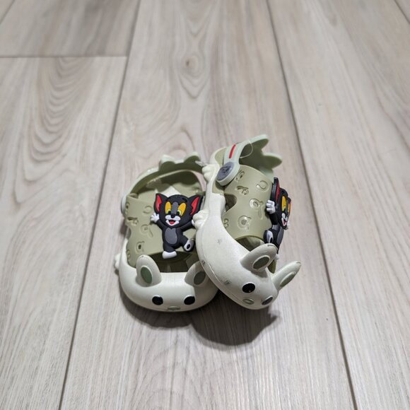 Cute TOM Slingback Clog Slip-on Shoes for Boys & Girls Size 12M-2Y  Green/Pink - Picture 9 of 15